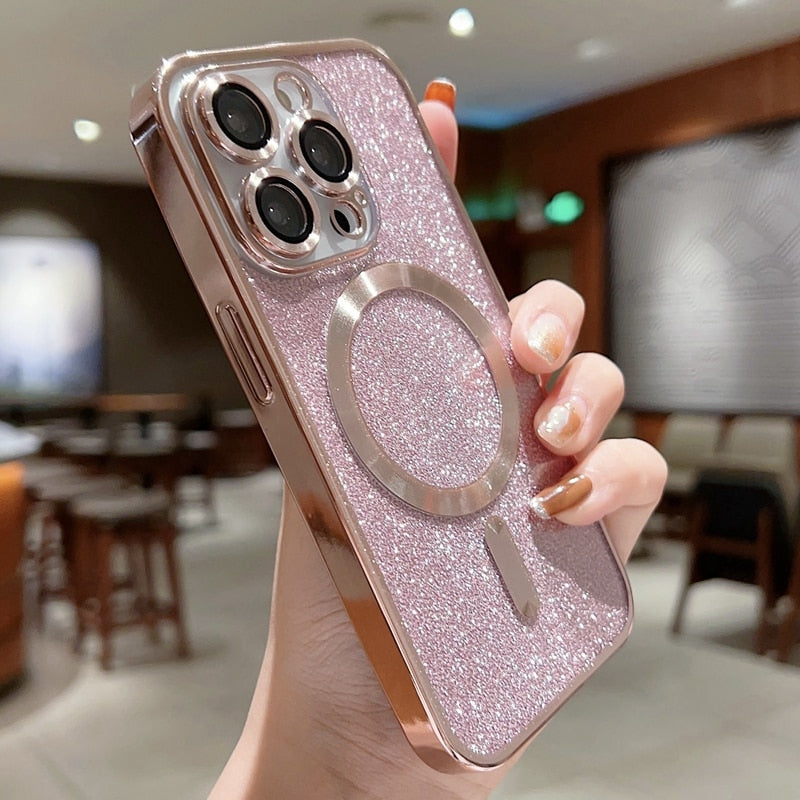 Case iPhone MagSafe - Glitter Luxo